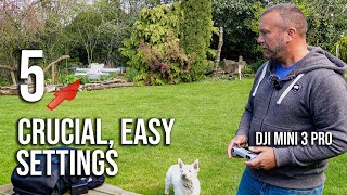 Celebrity 5 Simple But Crucial Settings for your DJI Mini 3 Pro Profile