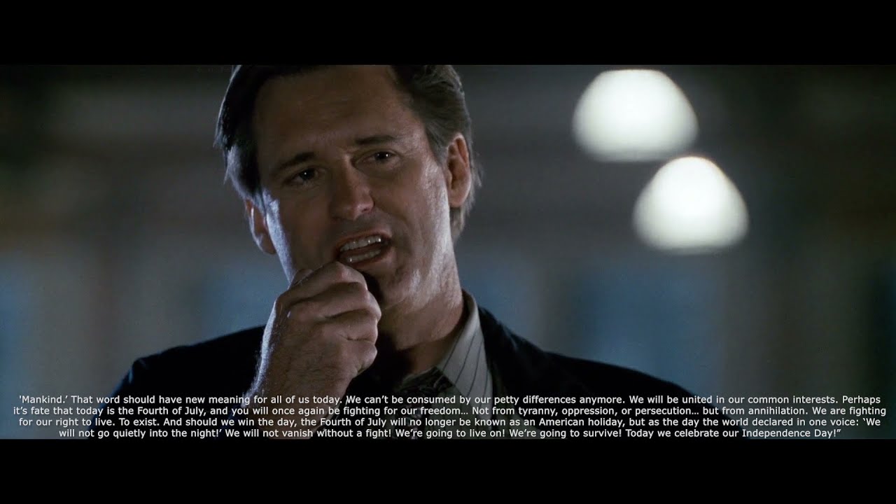 Independence Day - 'Mankind.’ That word should have new meaning for all of us today.