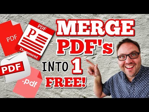 How To Merge PDF Files Into One - FREE!