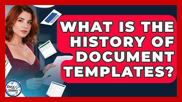 What Is The History Of Document Templates? - Docs and Sheets Pro
