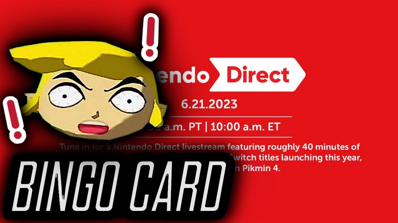 Nintendo Direct - June 2023 Bingo