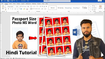 📸 How to Make Passport Size Photo in MS Word | Passport Size Photo Editing & Printing Tutorial