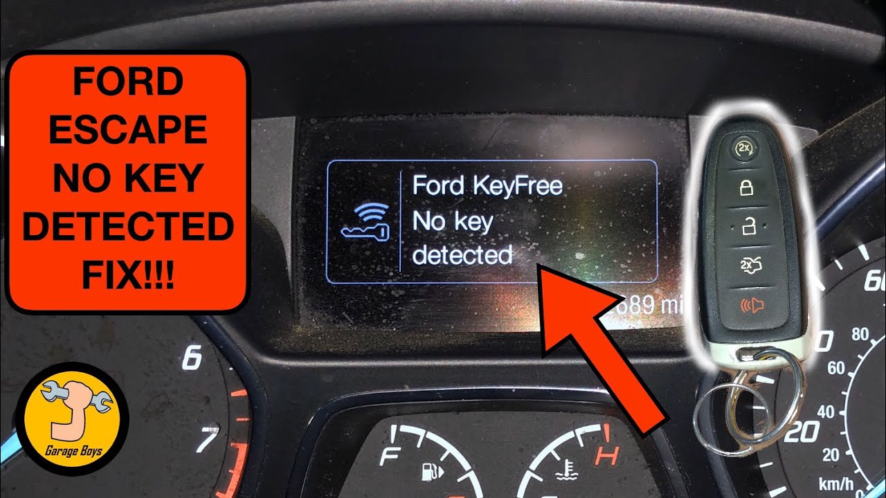 Ford Escape Key Not Detected Fix | 2015 Ford Escape Remote Start