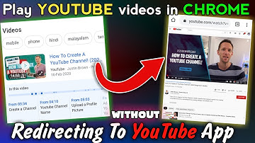 Stop always youtube video opening in youtube app using chrome|Youtube video not open in Chrome |
