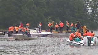 Water ski teams from across the state attempt world record for largest pyramid