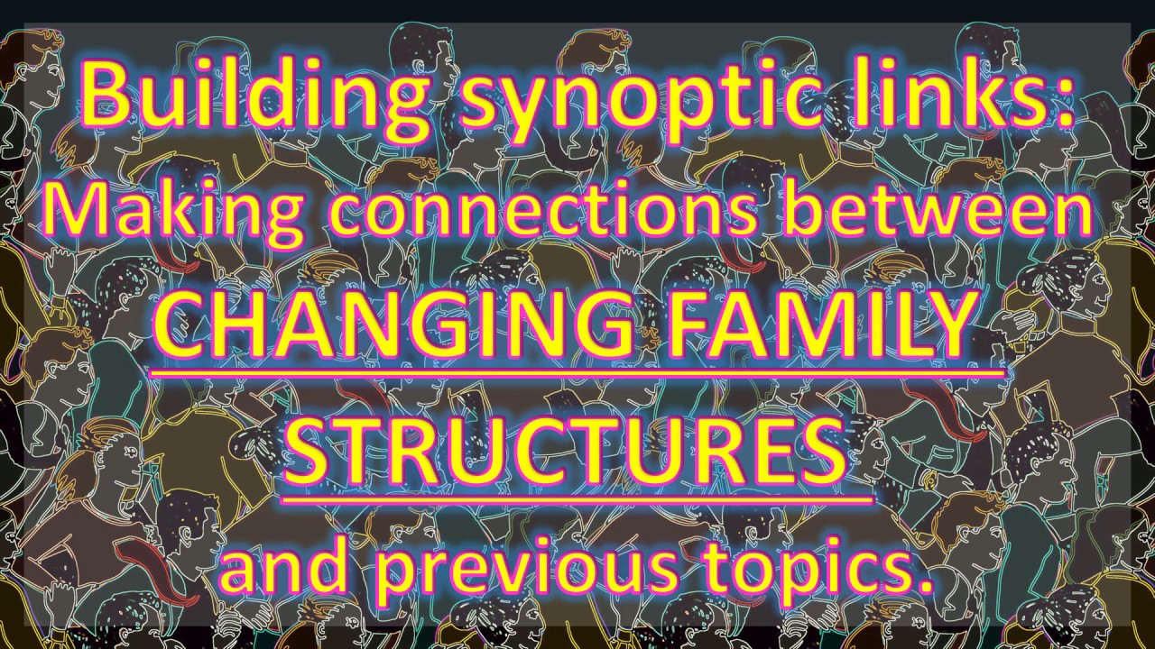 Sociology Building Synoptic Links In Changing Family Patterns Paper 2