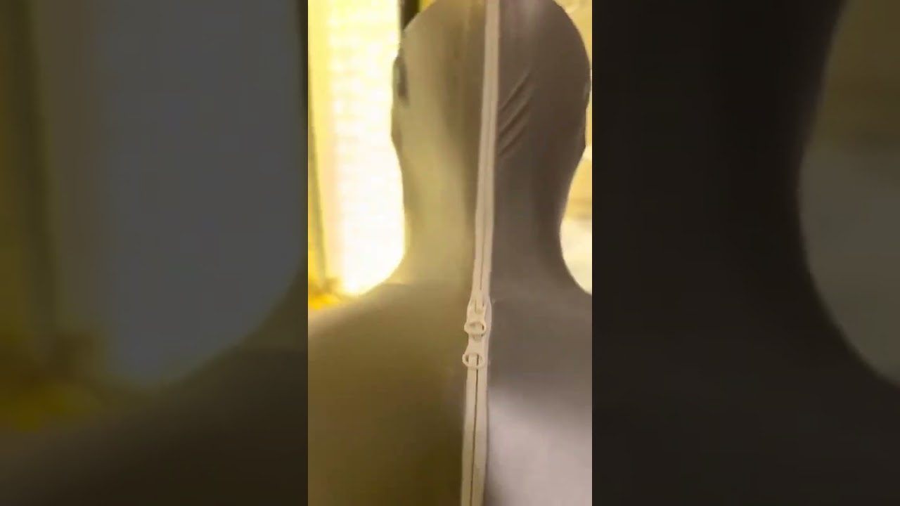 Multi layer zentai catsuit back zipper locks