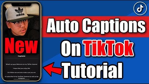 How To Create Auto Captions On TikTok  (Closed Caption)