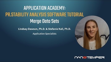 PR.Stability Analysis software Merge Data Sets tutorial