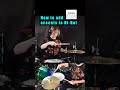 How to add accents to Hi-Hat ハイハットのアクセントの付け方3つ #drums #rudiments #drumlessons