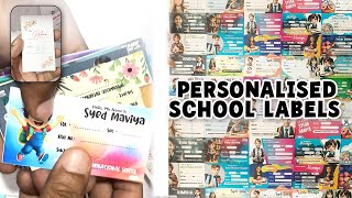 DIY School Labels || Back to school | Customised Stickers | Personalised School Labels #diy