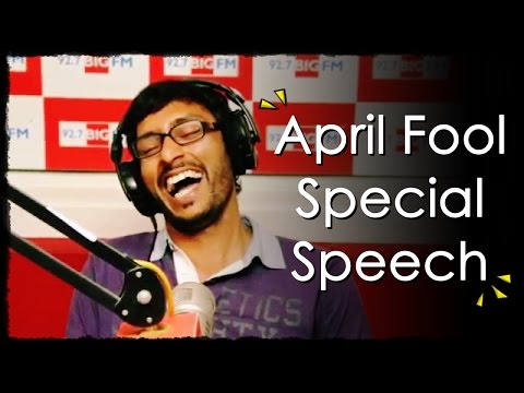 R.J. பாலாஜி - April Fool Special Speech - Balaji