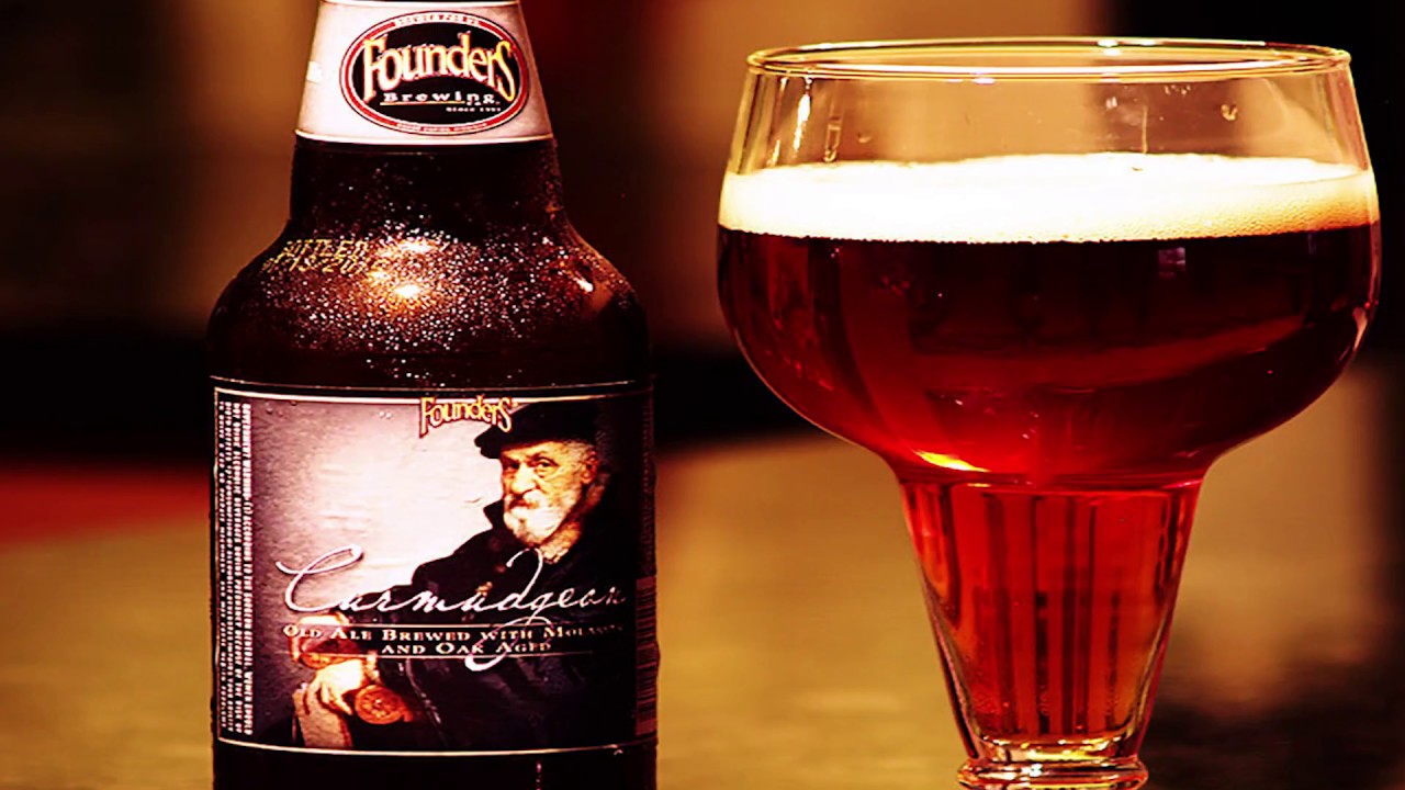 Дегустация пива Curmudgeon Old Ale от пивоварни  Founders # 110