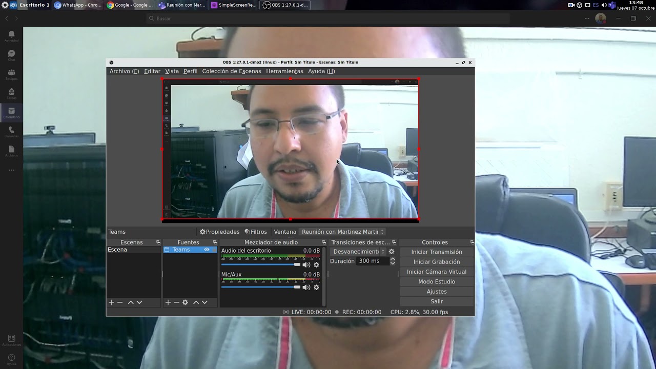 Teams con OBS-Studio