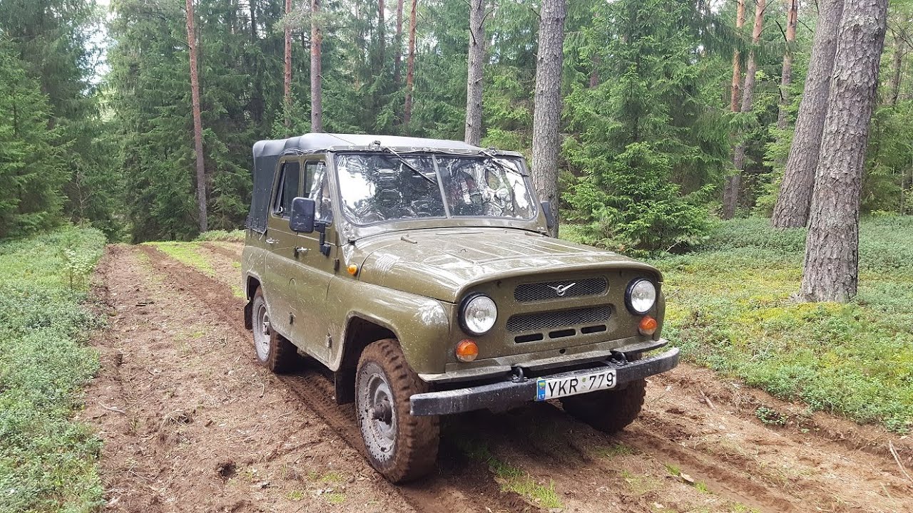 УАЗ-469 «Бобик» Покатушки под Нагора - YouTube