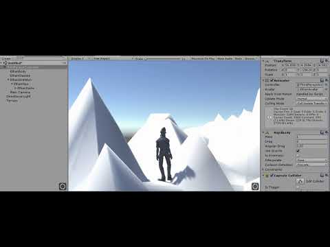 Unity::Terrainでつくった地形をEthanに歩いてもらう