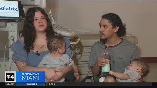 Twins babies with rare heart defects fight the odds