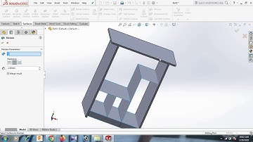 How to Make a Computer Table in SolidWorks Using Surface Tools | Complete 3D Furniture Tutorial