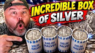 INCREDIBLE BOX OF OLD SILVER! Best Coin Roll Hunt Of The Year!