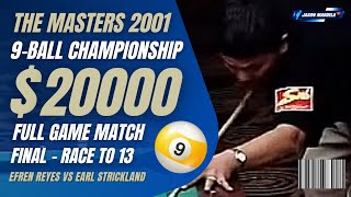 ⭐ Efren Reyes Full Game The Masters 9 Ball Championship 2001 vs Earl Strickland #efrenreyes #pool screenshot 5