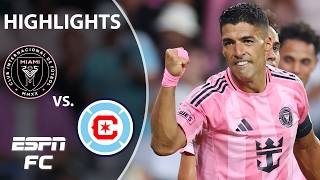 Suarez brace + Lewandowski's debut 🍿 Inter Miami vs. Chicago Fire FC | MLS Highlights | ESPN FC