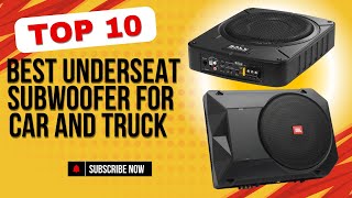 Top 10 Best Underseat Subwoofers with Built-In Amplifier for Deep Bass | Car & Truck 2024!