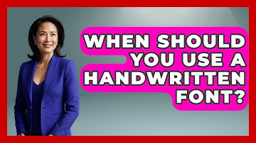 When Should You Use A Handwritten Font? - Graphic Design Nerd