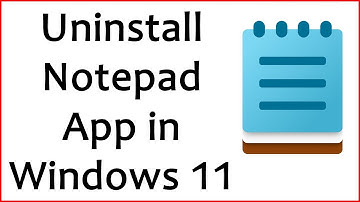 How to uninstall notepad app in windows 11 | How to delete notepad app in windows 11