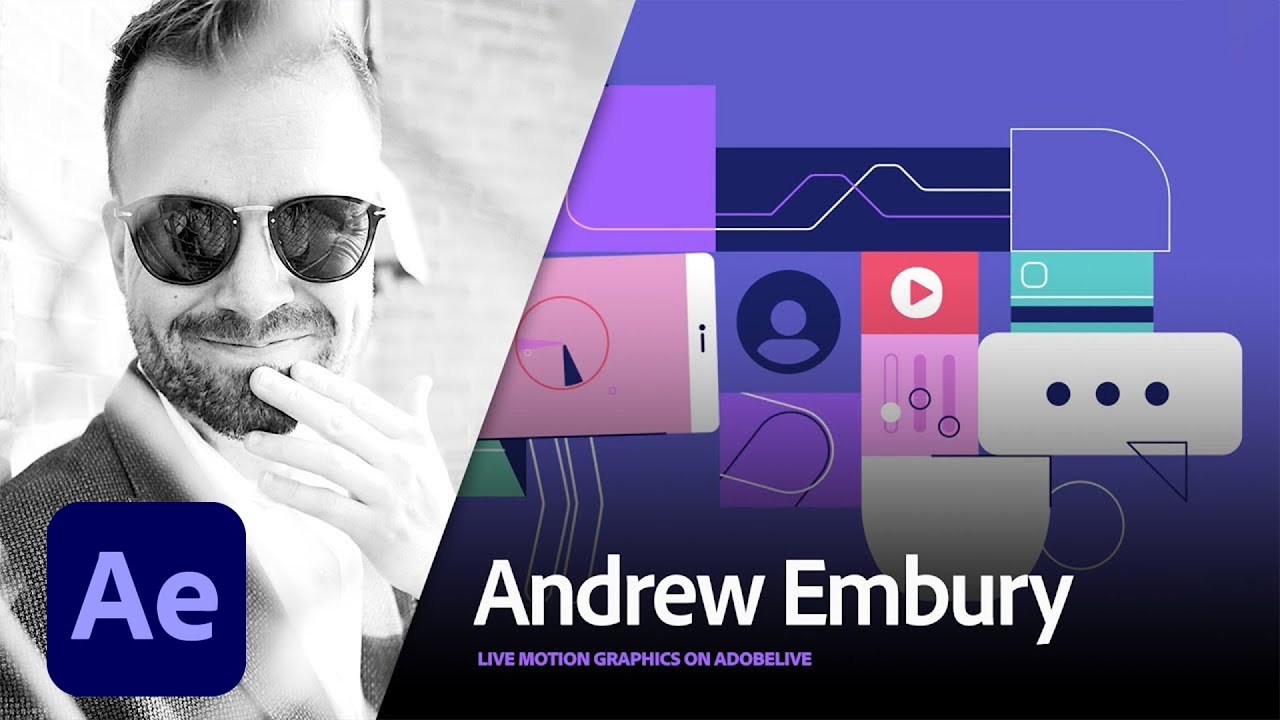 Live Motion Design with Andrew Embury 1/3 | Adobe Creative Cloud