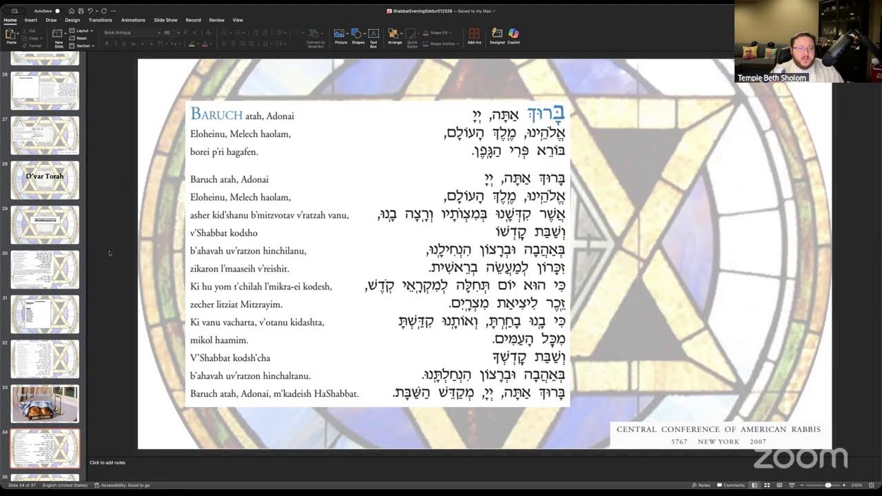 Live Streaming for Friday Shabbat Services ONLINE