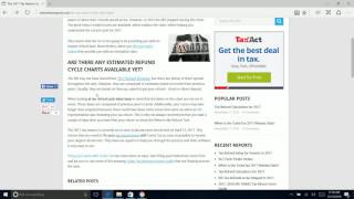What are the Tax Refund Cycle Chart Dates