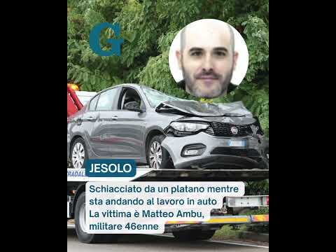 Video Platano cede per il maltempo e crolla su un'auto: militare 46enne muore mentre va al lavoro