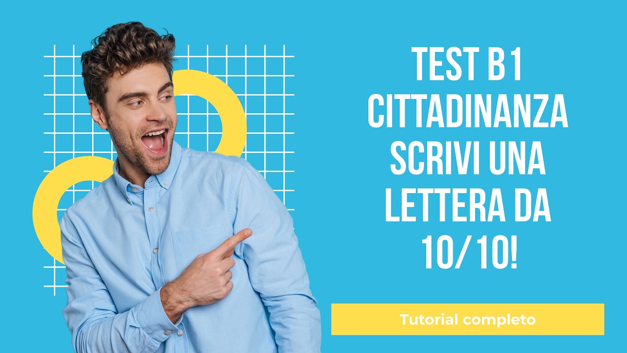 Tutorial completo per scrivere una lettera richiesta ai test B1 per la ...