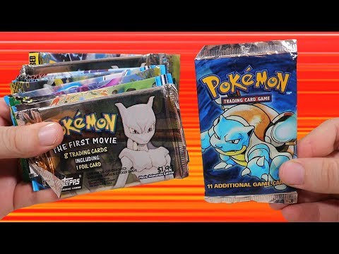 Opening a Bunch of Old Pokemon Booster Packs