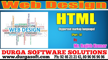 Web Design | Html (Hypetext markup Language) Part - 5 by Ranjit Kumar