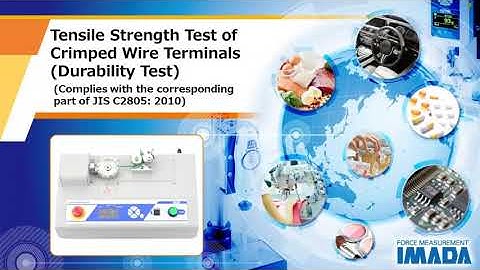 Tensile Strength Test of Crimped Wire Terminals (Durability) (Complies with the part of JIS C2805)