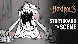 ”Someone's Got The Cheese Fits” Storyboard to Scene — The Boxtrolls | LAIKA Studios