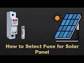 How to select Dc fuse for Solar panel| dc fuse calculation