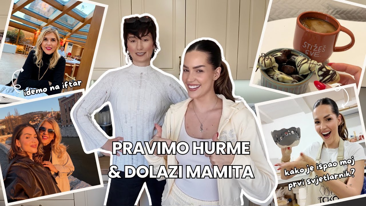 weekly vlog | DIY svjetlarnik, pravimo čokoladne hurme i idemo u grad 🫶🏻