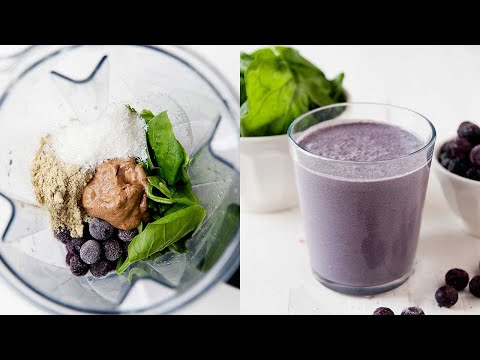 Easy Blueberry Spinach Smoothie