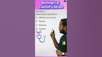Biological Classification Class 11 NEET Biology MCQs #shorts #NEETpeJeet #neetbiology #neet2024