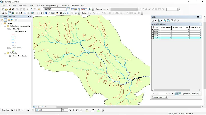 Calculating Stream Network Numbers usin ArcGis