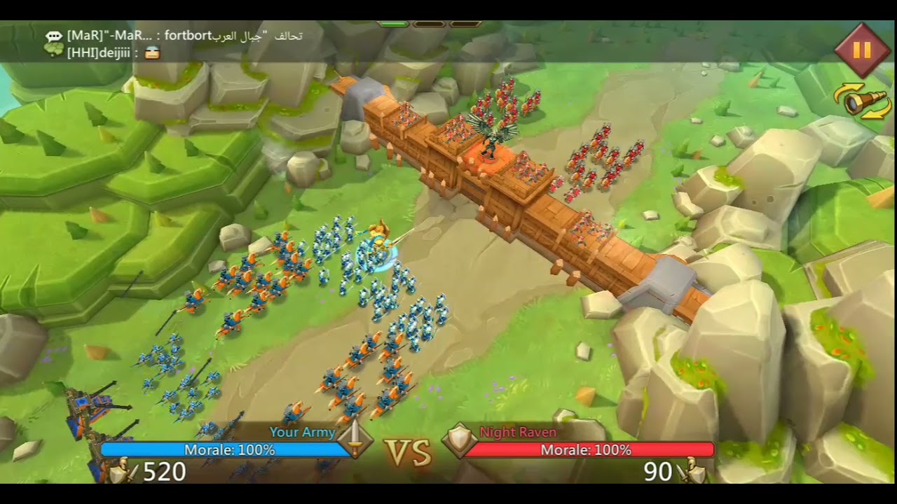 lords mobile defeat night raven