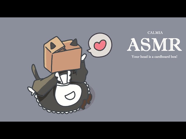 ୨୧✿ 6mins ASMR ✿୨୧ Your head is a CARDBOARD BOX!｜no talking｜ tapping/clacking/scratching sounds