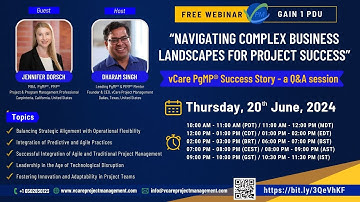 Navigating Complex Business Landscapes for Project Success | Q&A | Promo | Jennifer Dorsch | PgMP