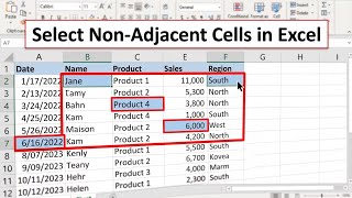 How To Select Non-Adjacent Cells in Excel (2026)