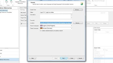 1 - Creating a new Translation Memory in SDL Trados Studio