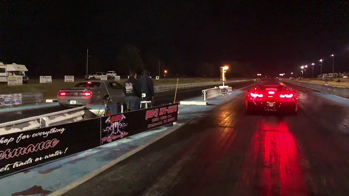 New ZR1 versus Demon in 1/4 mile at Richmond Dragway