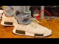 Champs exclusive nmd chalk on feet