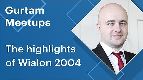 Gurtam meetup. The highlights of Wialon 2004